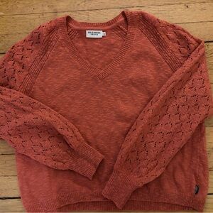 Holebrook Rust Cotton Sweater